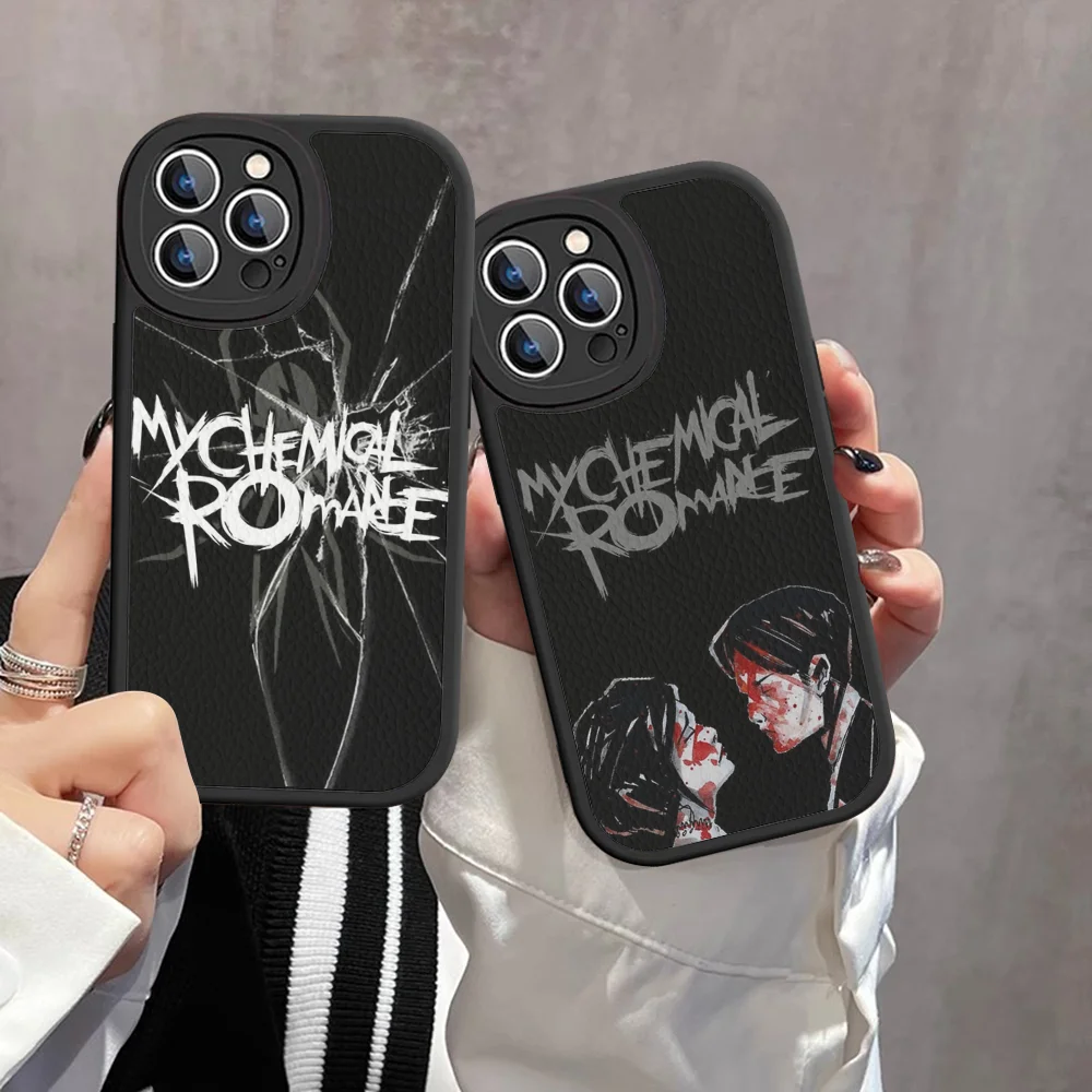 

My C-Chemical Romance Phone Case Hard Leather For IPhone 16 15 14 13 12 Mini 11 14 Pro Max Xs X Xr 7 8 Plus Fundas