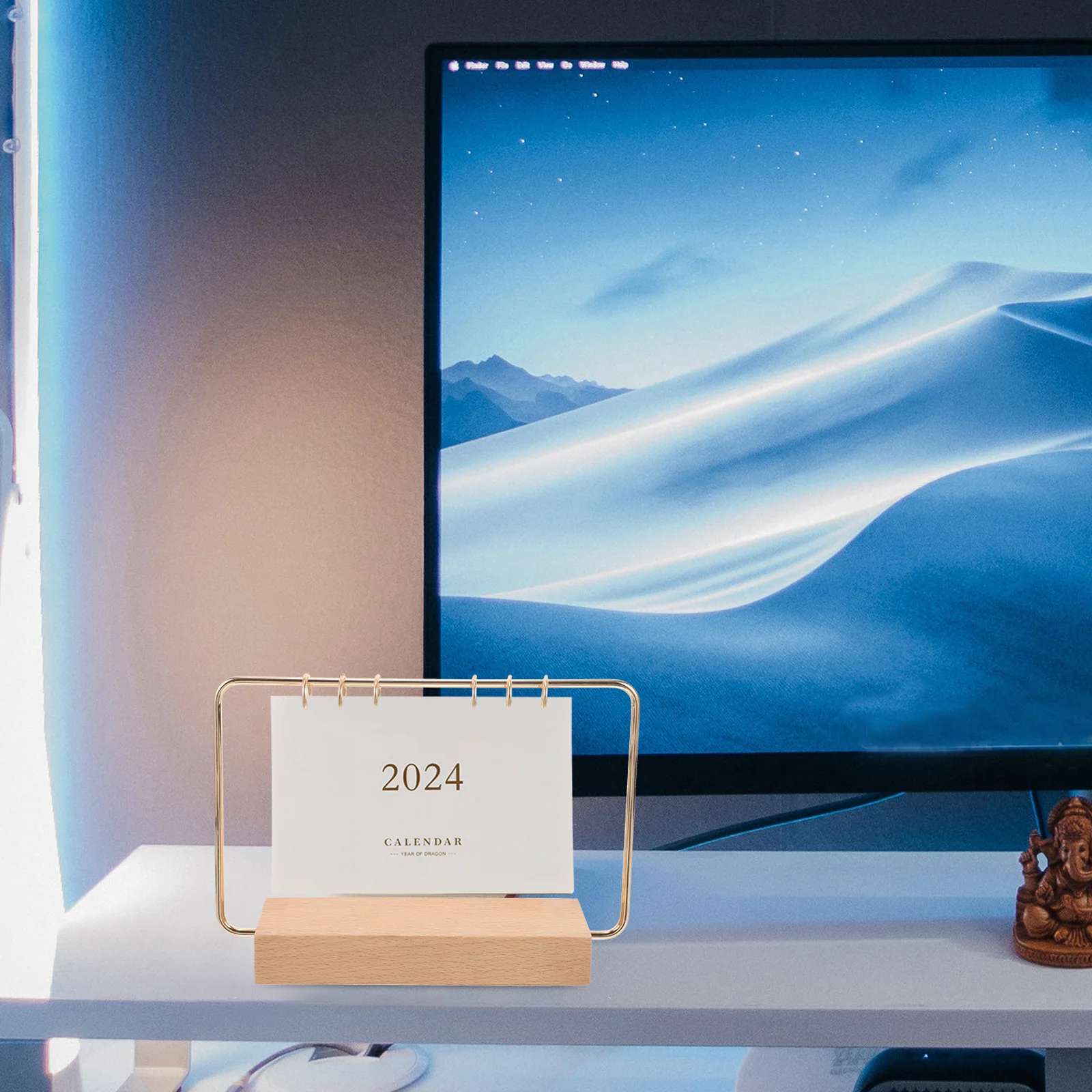 

1 set Desk Base Stand Holder Bracket Rack for Home Office Lightweight Portable Creative Desk Stand Photo Calendar Holder Table