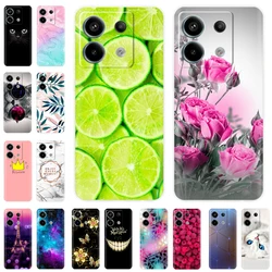 Phone Case For Xiaomi Redmi Note 13 Pro 5G Back Cover Cute Shockproof Soft Clear Silicone TPU For Redmi Note13 Note 13 Pro Funda