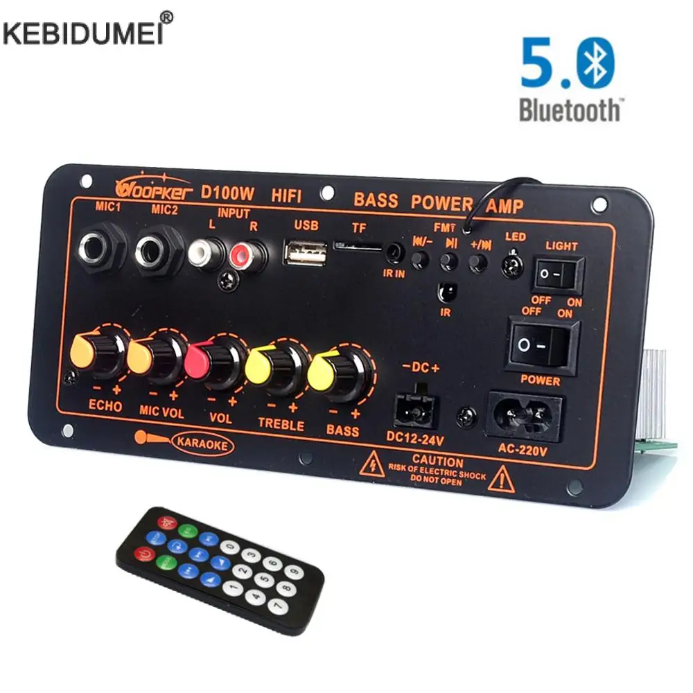 

DIY Amplifier Board Bluetooth AUX TF Card USB 200W for 8 Ohm Speaker 110V 220V 12V 24V Audio Amp Module for Subwoofer