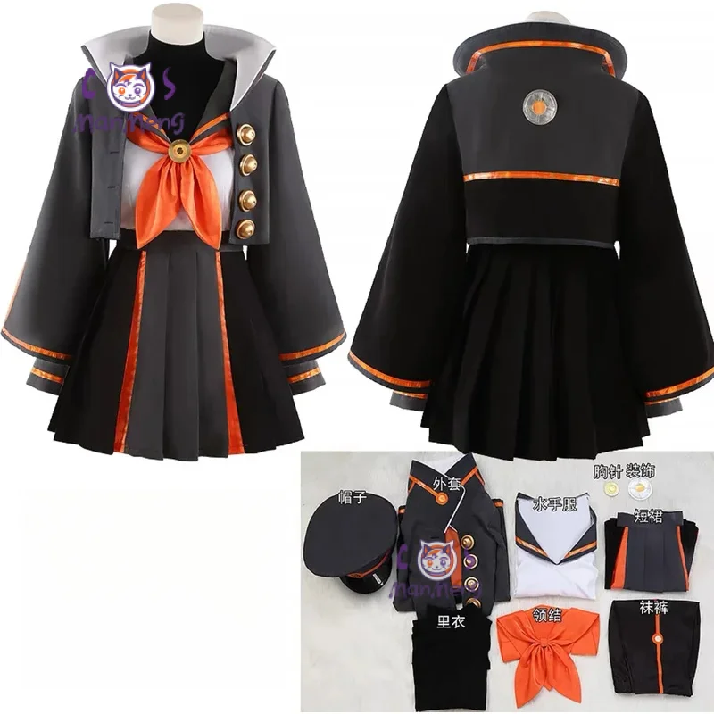 Kishinami Hakuno FGO Fate grand Order Cosplay Costume Hat tie short skirt sweet JK uniform campus sailor Halloween party suit