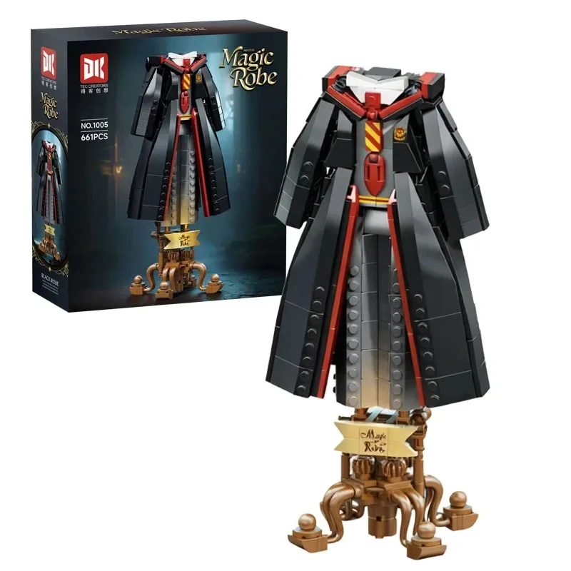 

661 шт., креативный волшебный халат фокусника, строительные блоки, загадочная и великолепная одежда, украшение для рабочего стола, подарки для детей