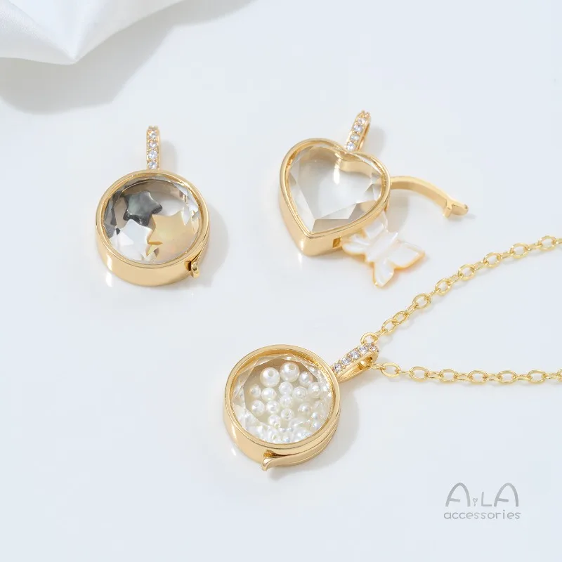 

Ретро медное покрытие 18 К позолоченная открывающаяся коробка кулон DIY полый дизайн персонализированный держатель для фотографий ювелирный аксессуар для женщин