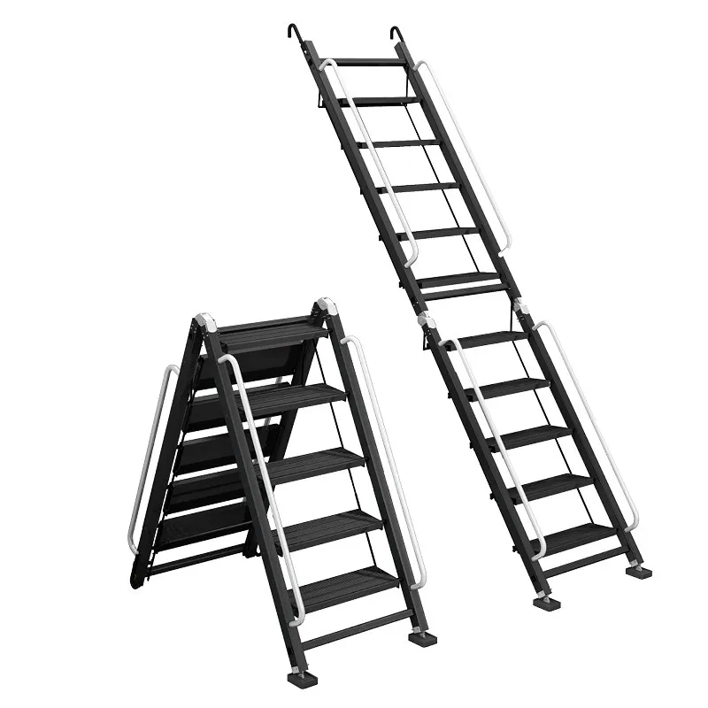 

Attic stairs High handrails Safety Household ladders Folding special ladders Roof expansion