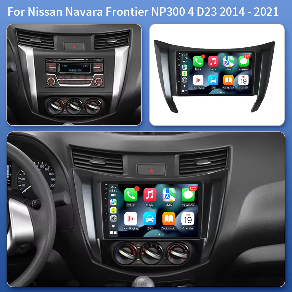 For Nissan NAVARA Frontier NP300 2014 - 2024 Android16 Car Radio Carplay AutoMultimedia GPS Video Player Stereo Head Unit Mfkj
