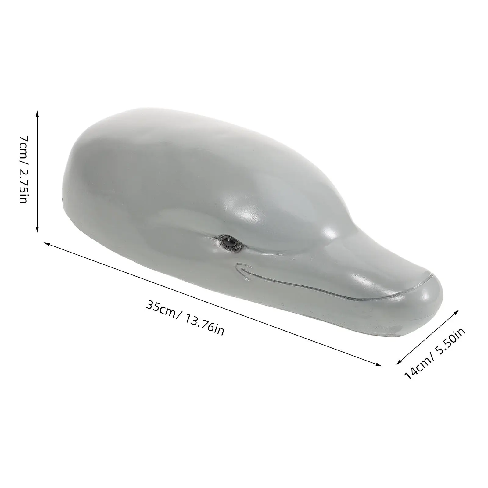 Premium Resin Dolphin Head Ornament for Aquariums Gardens Balconies Desktops Courtyards Stylish Decorative Animal Accessory Home - view 6