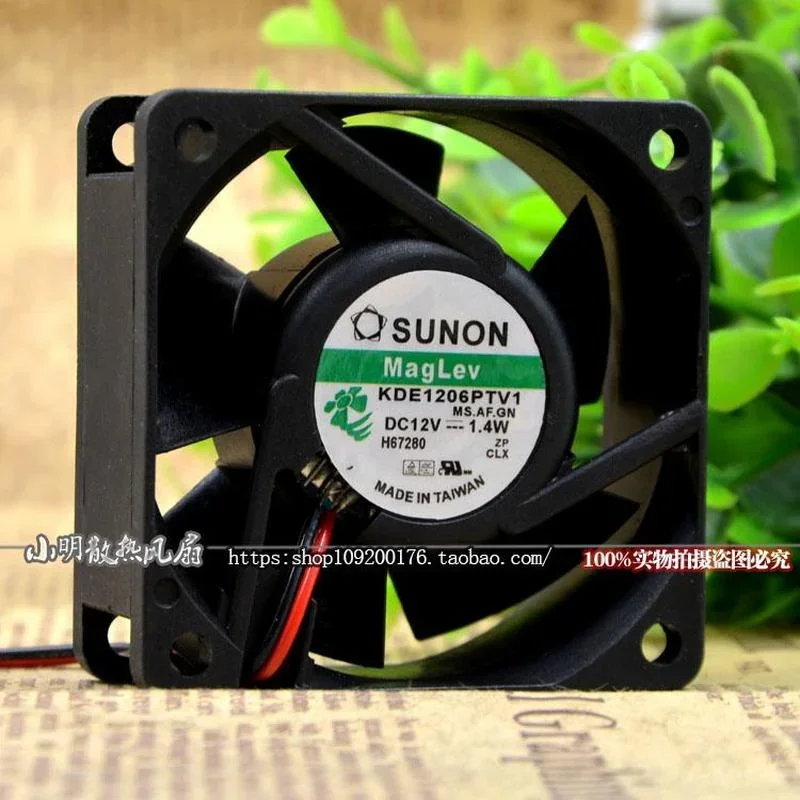 SSEA New Fan For SUNON KDE1206PTV1 12V 1.4W 6CM 6025 2-wire Mute Cooling Fan 60*60*25MM