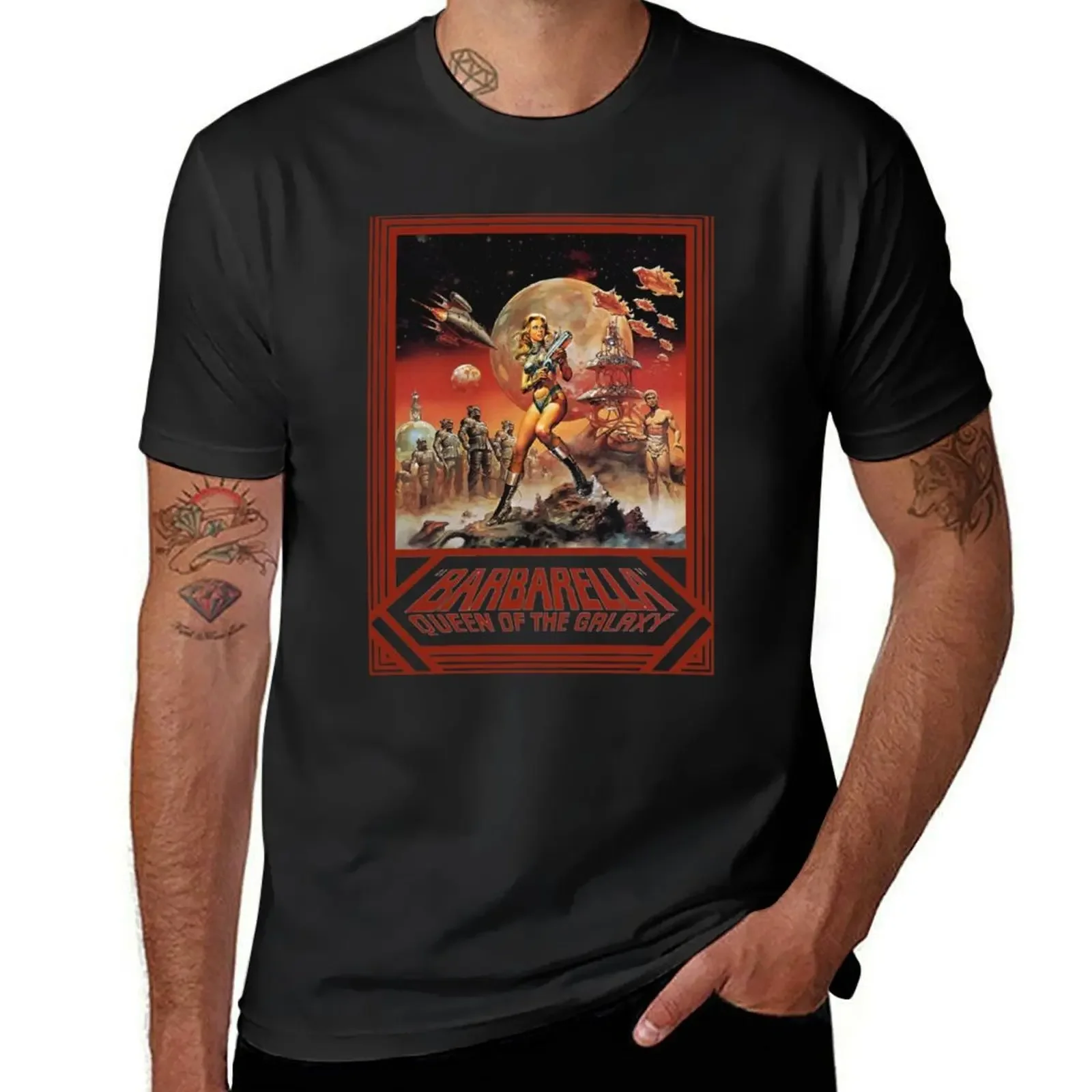 

Barbarella 1968 T-Shirt rapper graphic tees anime figures customs man clothes men clothings