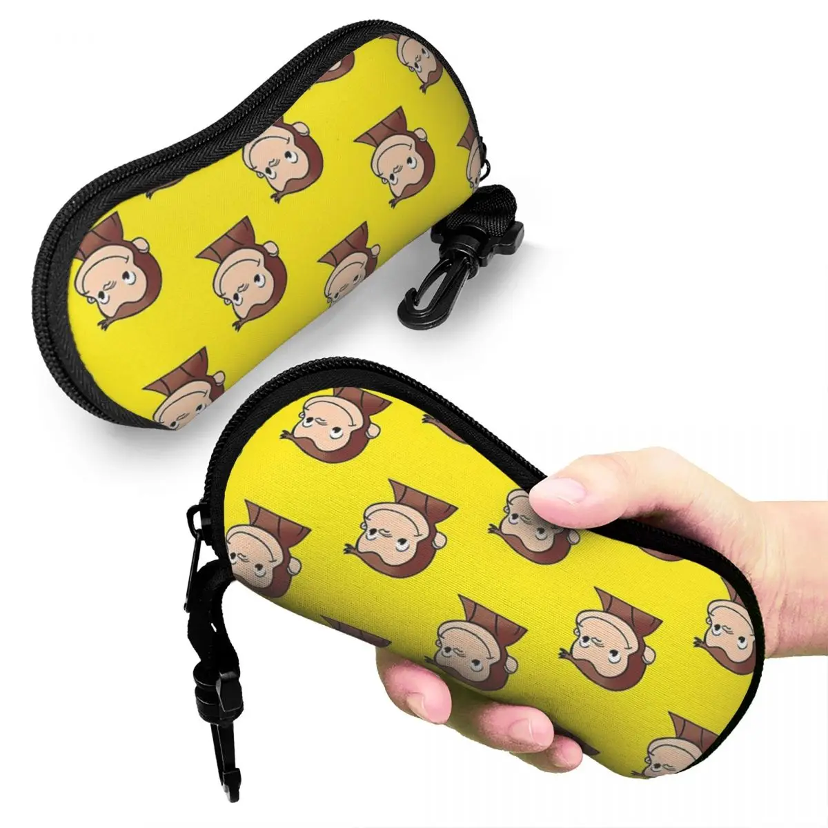 

Рюкзак Curious George, чехол для очков, портативная коробка для солнцезащитных очков, женская и мужская мягкая сумка для очков, сумка