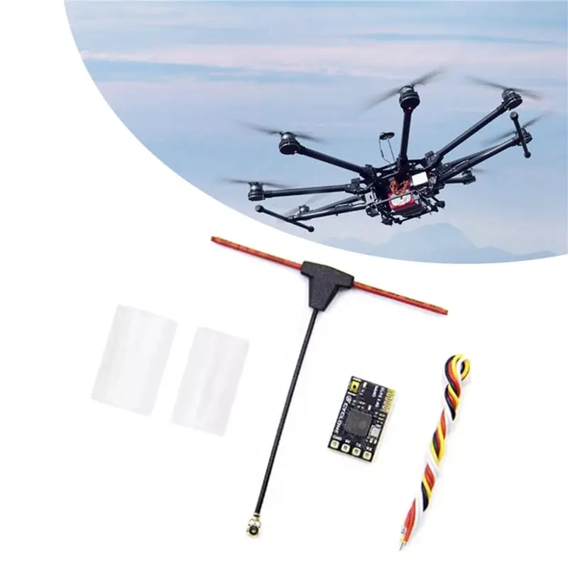 WOTT-5X ELRS Receiver 2.4Ghz NANO Expresslrs Receiver CRSF With T-Type Antenna For RC FPV Traversing Drones Parts