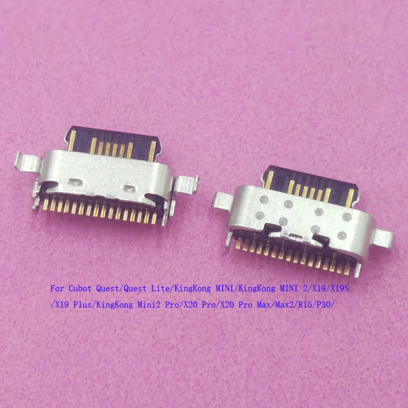 1-50Pcs Charging Dock USB Charger Type C Connector Plug For Cubot X20 Pro Max 2 R15 P30 X19S X19 Plus Quest Lite KingKong MINI