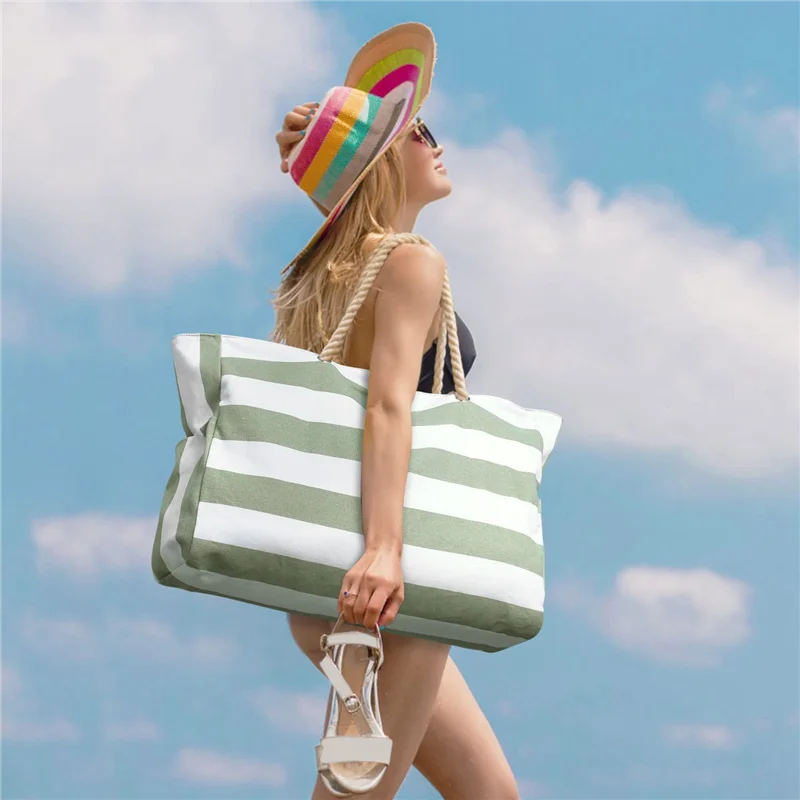 Beach Bag, Swimming Bag, Waterproof Beach Bag, Swimming Pool Bag, Beach Bag, Shopping Bag, Foldable Shoulder Bag Green