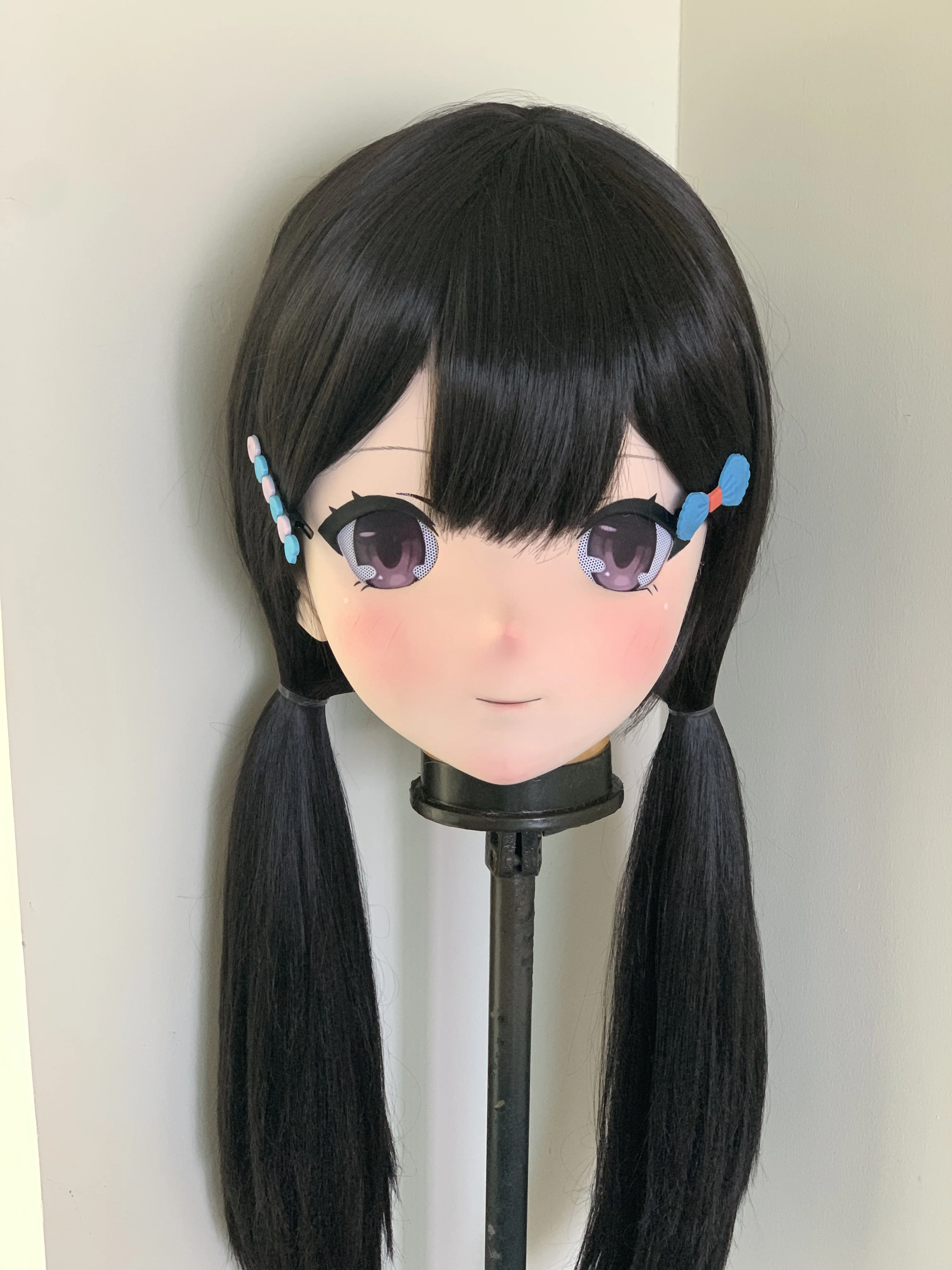 

(STK16) Stock PLA Material Full Head Lockable Crossdress Male to Female Japanese Cartoon Anime Game Character Kigurumi Mask