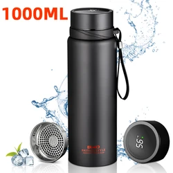 1000ML Smart Thermos Bottle LED Temperature Display Stainless Steel Thermos Keep Cold and Hot Vacuum Flasks for Travel Outdoor