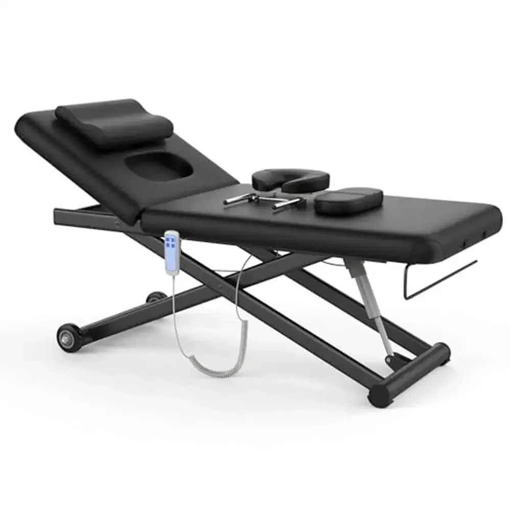 Professional Electric Massage Table 2 Motor Adjustable Treatment & Medical Spa Bed with Heavy Duty Frame & C-Shaped Cushion