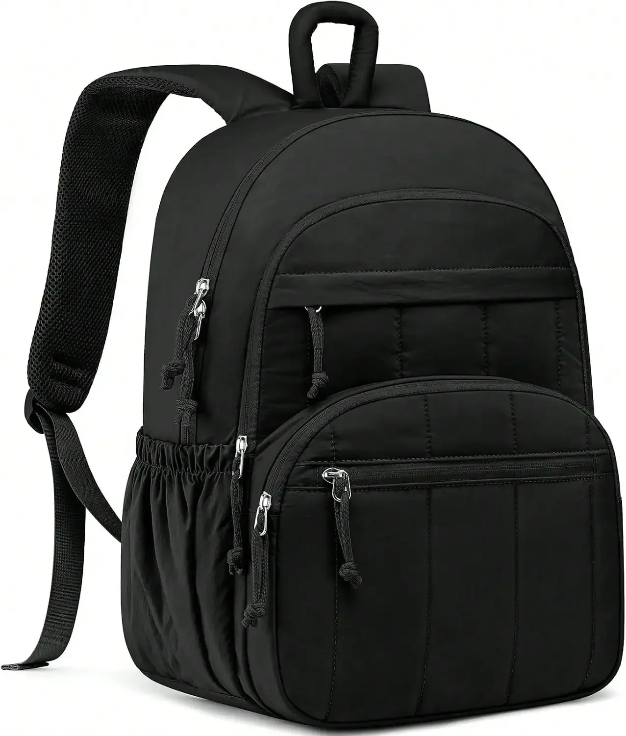 Quilted 15 6 Inch Laptop Backpack For Women Lightweight Water Resistant Travel College Bookbag Casual Business Daypack