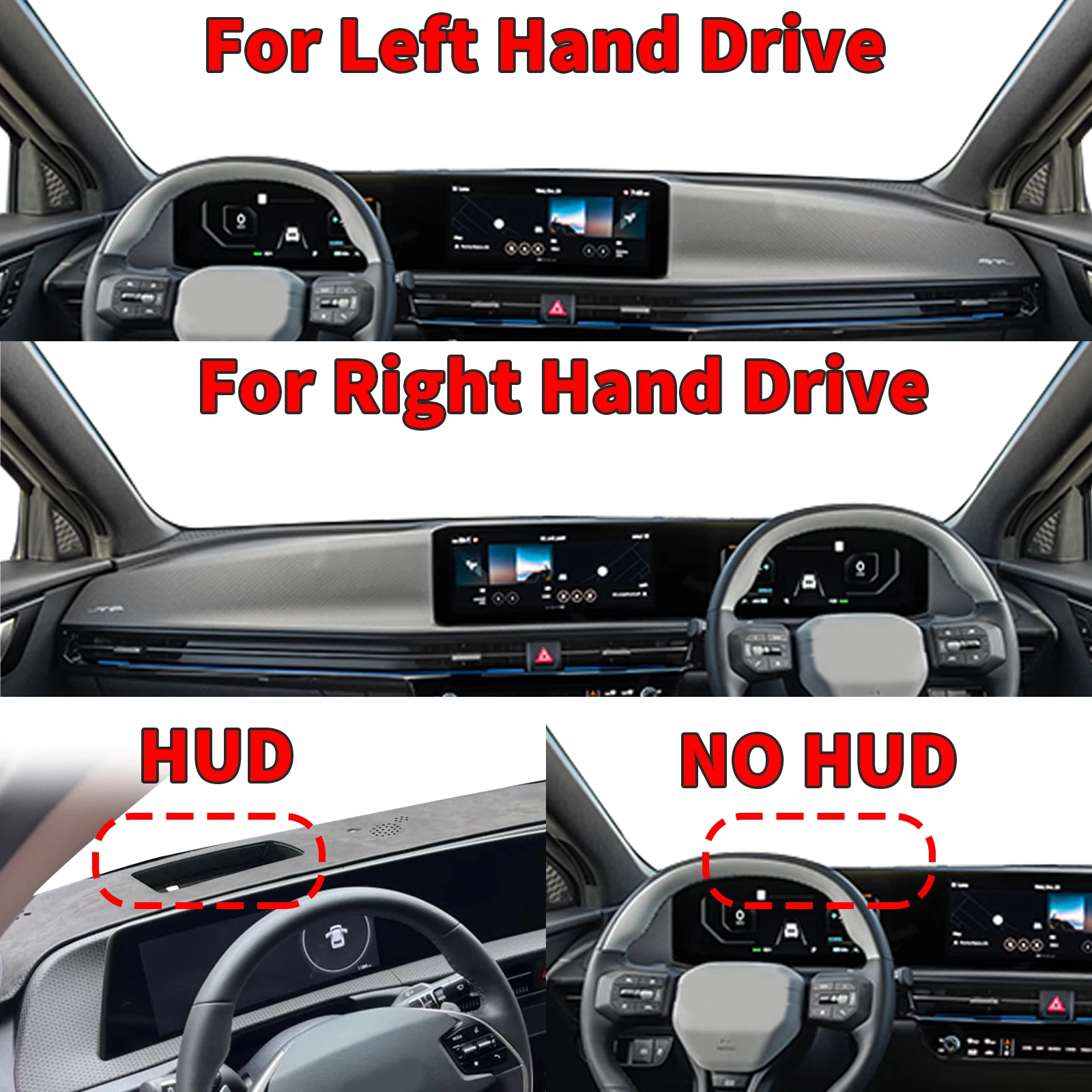 

fit for Kia EV6 Air GT GT-Line 2021-2025 LOGO Perfect Fit Dashboard Mat Protection Anti‑Reflection Cover Dash Pad Accessorie