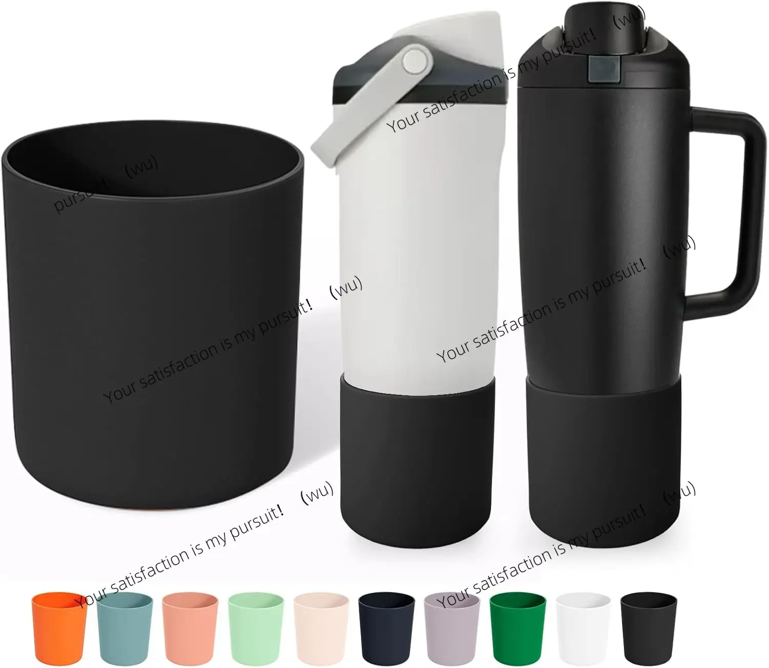 Silicone Higher Boot Compatible with Owala 30oz & 40oz FreeSip Sway Bottles & Tumblers, Large Protection Anti-slip Bottom Cover