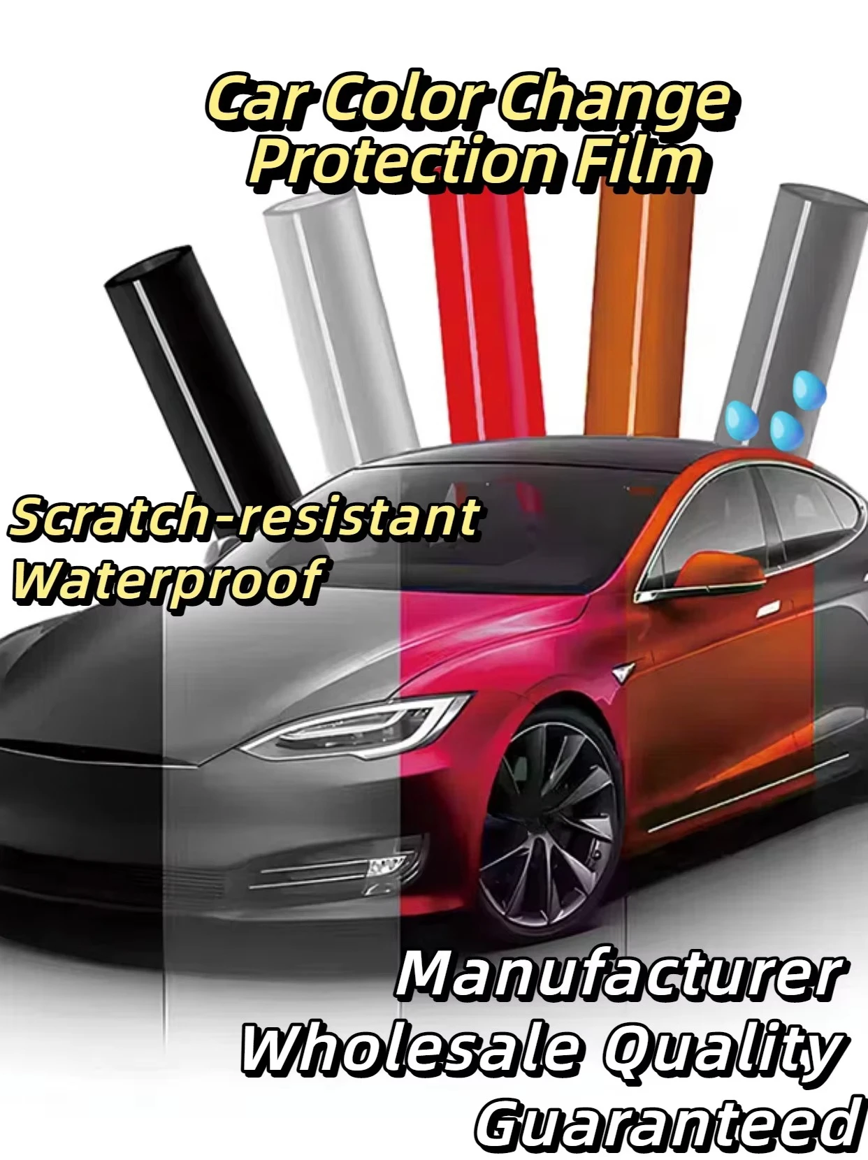 Manufacturer Wholesale TPU Color Changing Adhesive Film Car Wrapping Paint Protection Translucent Transparency Car Clothing Film