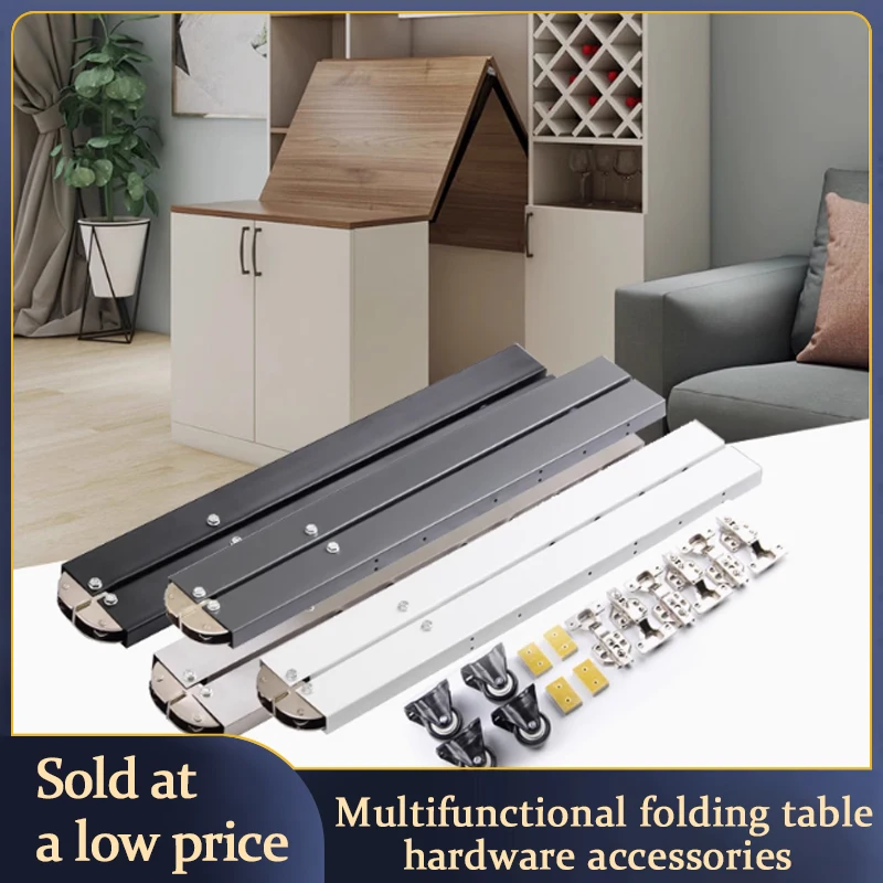 Multifunctional Folding Table Hardware Accessories Hidden Dining Table Desk Small Apartment Invisible Telescopic Table Table