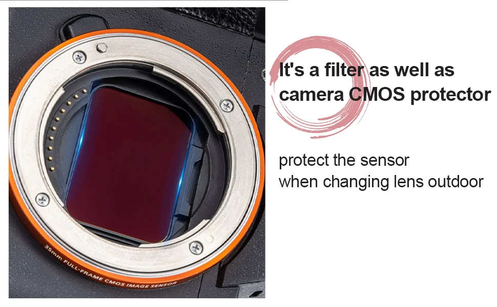 Kase Clip-in CMOS ND UV Neutral Night Black Mist Filter für Sony spiegellose Digitalkamera A7II A7III A7RIV A7R5 – Detail 2
