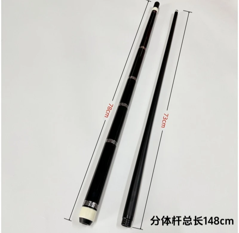 Billiard cue half-split, big head cue, ball room, open cue, Chinese black eight billiard cue, punch.