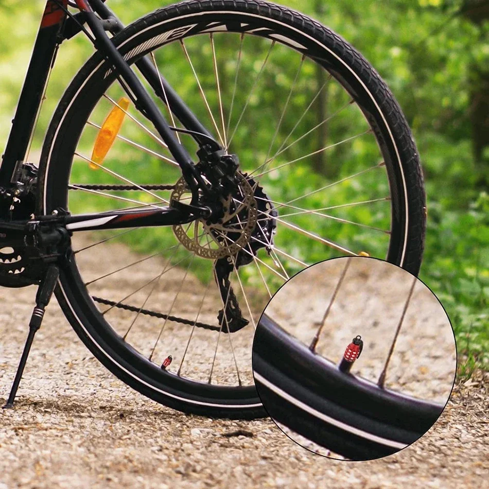 4 stücke Fahrrad Felge Ventil Stem Abdeckung Auto Reifen Luft Staub Kappe Aluminium Legierung Reifen Ventil Kappe Für Bus Motorrad geeignet Schrader – Detail 5