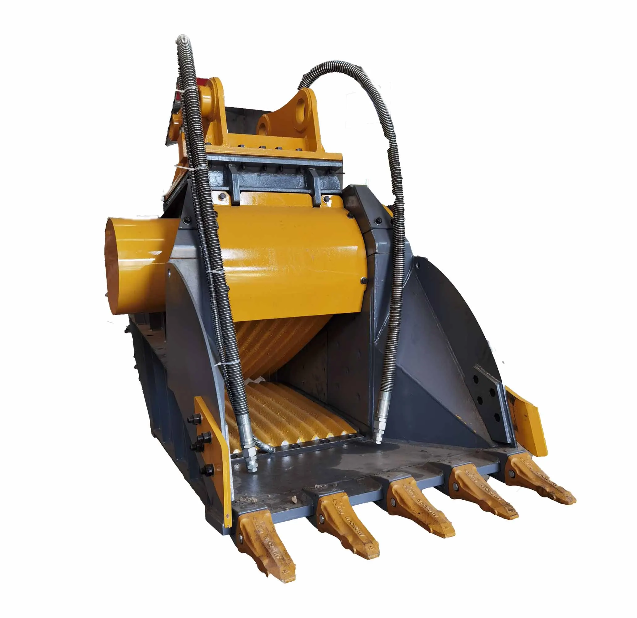 Crusher Bucket for Excavator 15-20 Ton, High-Performance Hydraulic Crusher Bucket Attachment for General Demolition