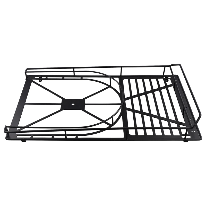 

WOWFU-Roof Rack Metal Luggage Carrier Light-Weight Remote Control Car Modify Parts For Axial SCX6 1/6 RC Car