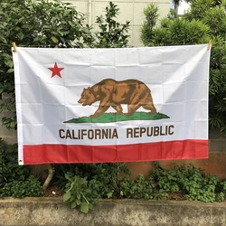Z-ONE FLAG Bear Printed 90X150cm High Quality polyester hanging   California State Flag  American Flag  usa Flag