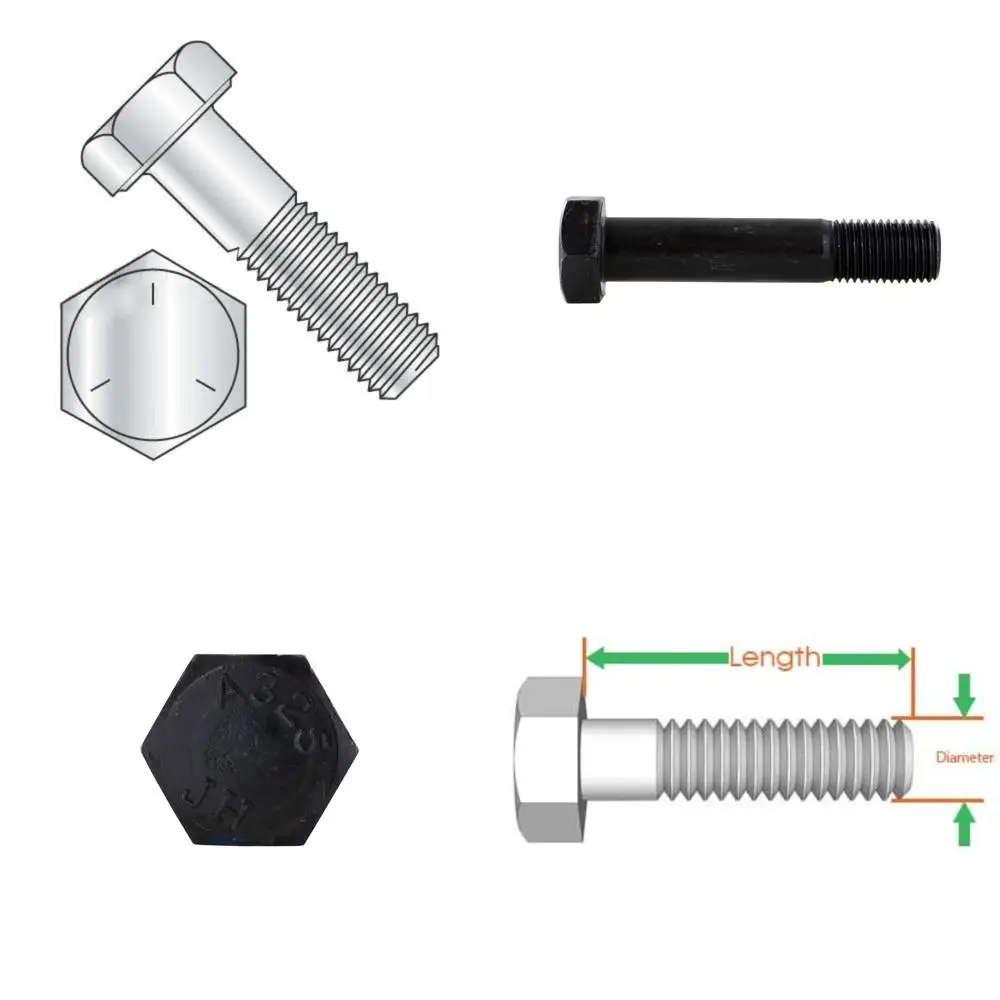 

Partially Threaded Zinc Plated Hex Bolts Grade 5, 3/8-16 x 5 1/4, 50 Pieces, UNC Thread, Long Tail Keywords