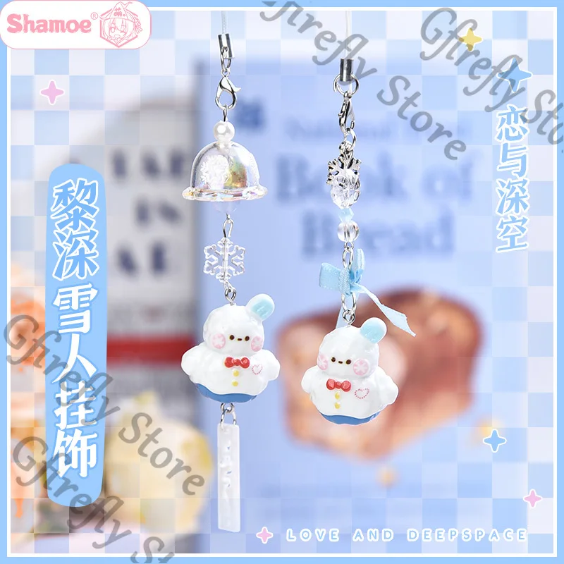 

Pendant Love and Deepspace Phone Chain Zayne Keychain Snowman Strap Decorate Hanging Drop Anime Colleagues Sling Gift