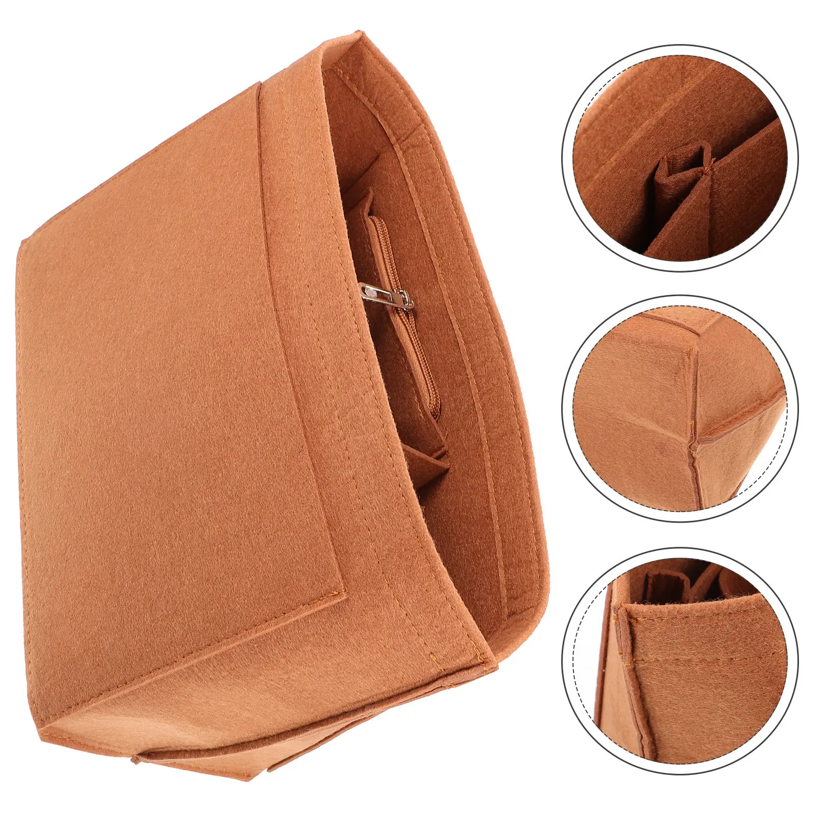 Felt Purse Organizer Insert for Tote Handbag Work Bag – Portable Small Cosmetics Keys Phone Storage