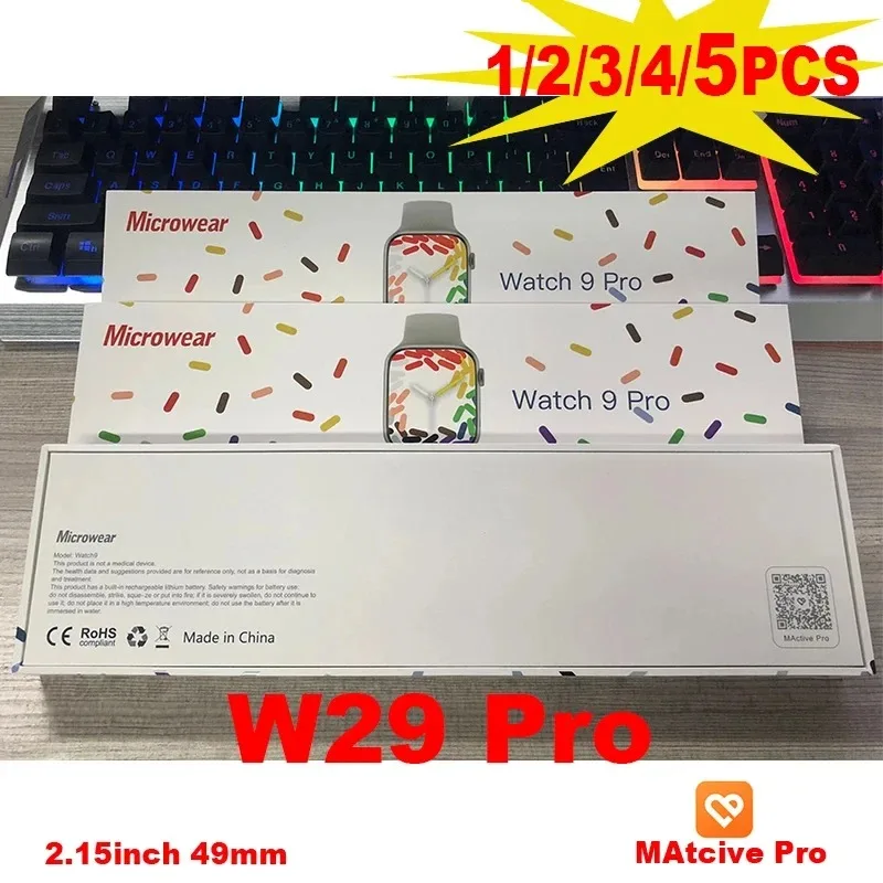 W29 Pro ChatGPT Series 9 Smart Watch Men 47mm bussola body cardiofrequenzimetro e temperatura della pressione sanguigna gioco NFC Smartwatch