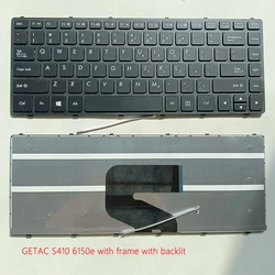 Keyboard For GETAC S410 G1 S410G1 S410V S410 G2 G3 Volkswagen 6150e with Frame with backlit US English