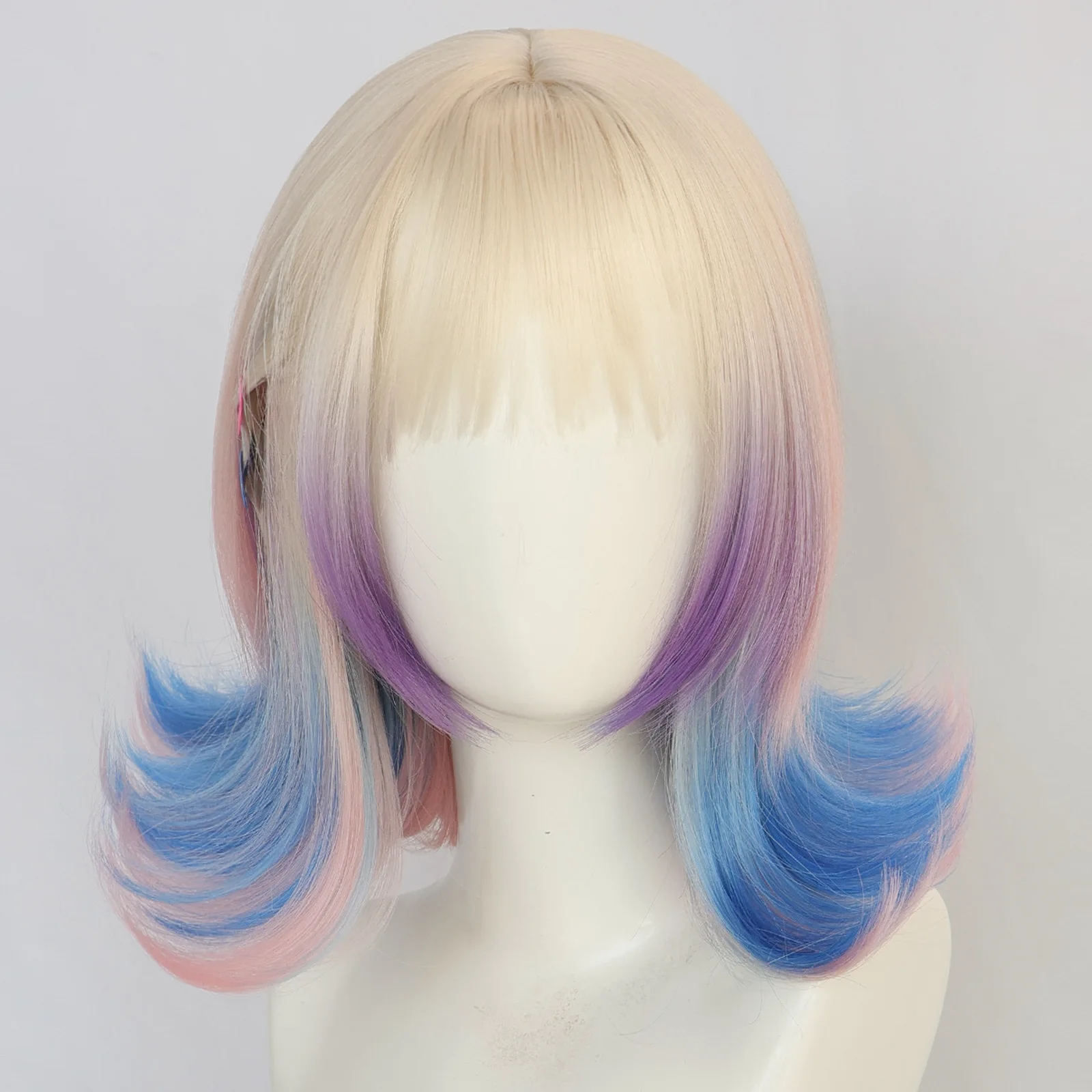 Parrucca anime cosplay a 2 colori Costumi Puntelli Carnevale di Halloween Fancy Dress Up Party per donne e ragazze