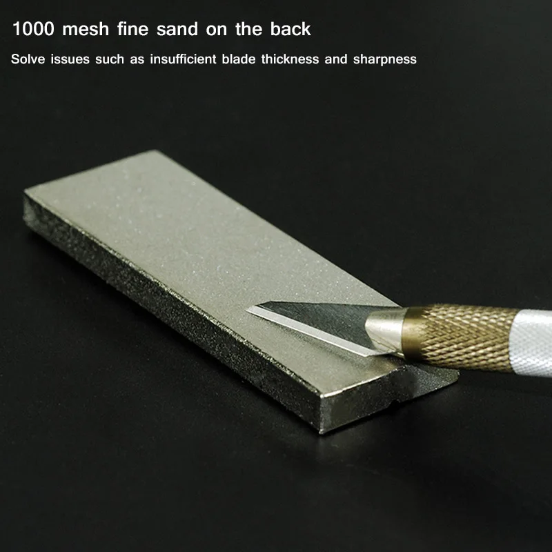 AMAOE M40 Gold Steel Grindstone for Phone Maintenance Tweezers Soldering Iron Tip Grinding Blade Correction Repair Whetstone