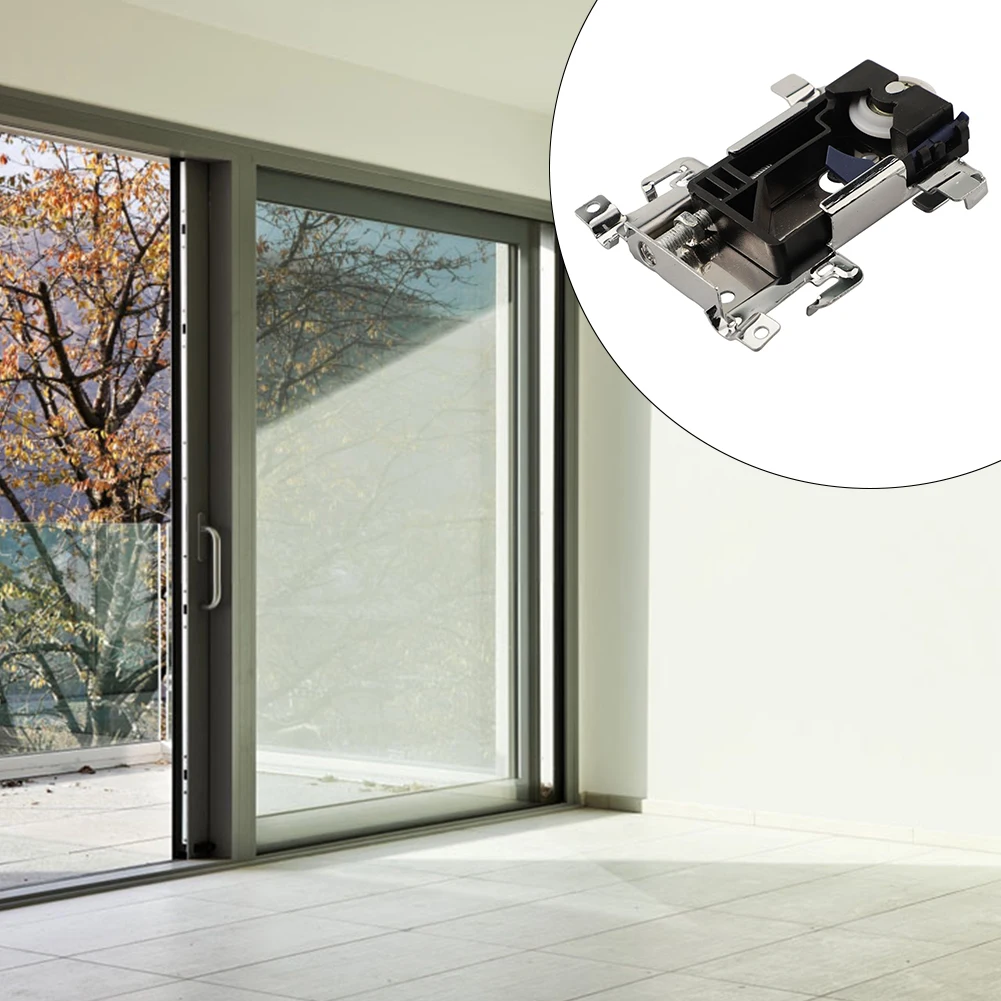 Bearing Mechanism Sliding Door Rollers 30kg Load Capacity Noise Reduction Nylon Pulley Plastic Components Iron Shell