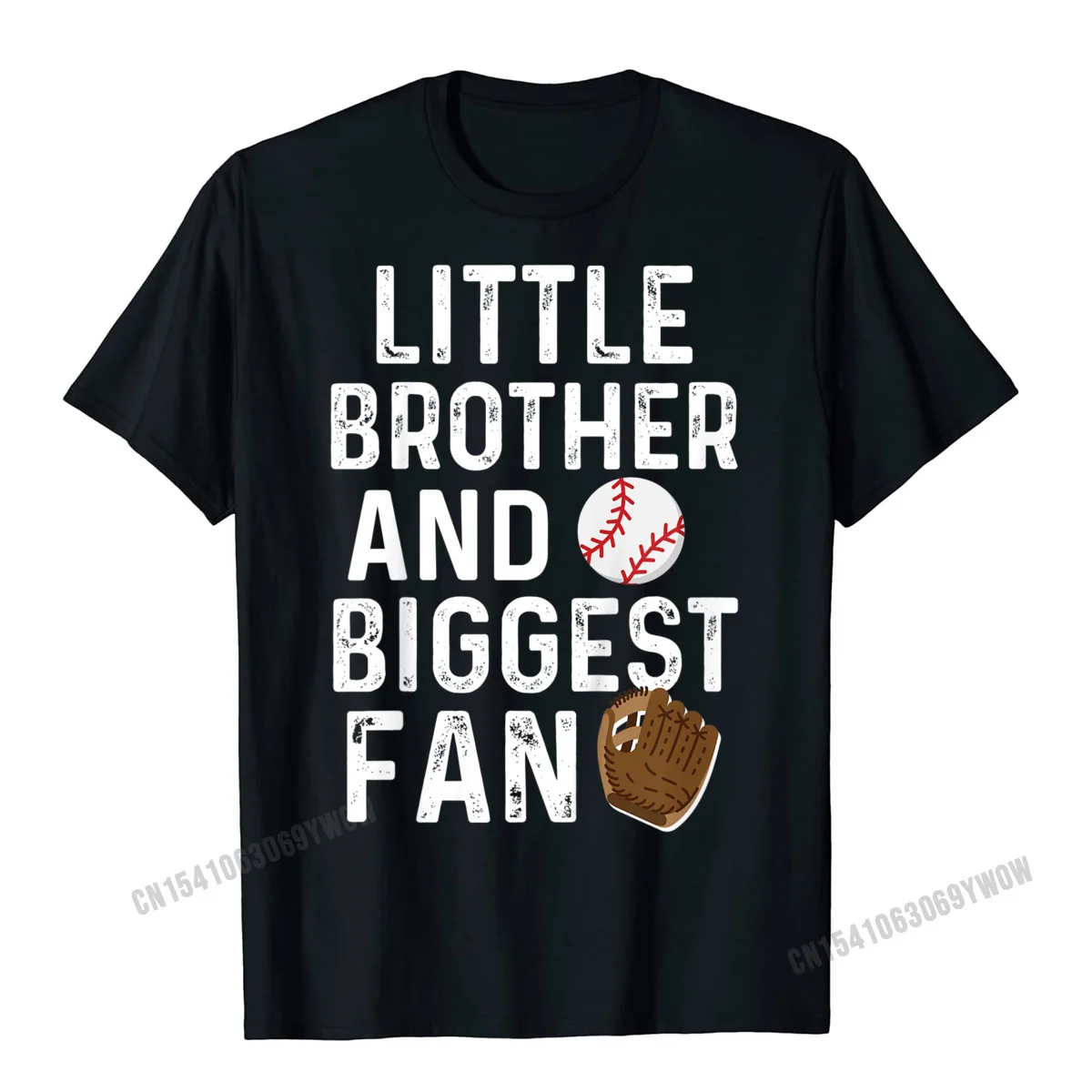 Little Brother Biggest Fan Baseball Shirt Funny Male Camisas Men T Shirts Camisas For Men Funny Tops Shirt Graphic Europe Cotton