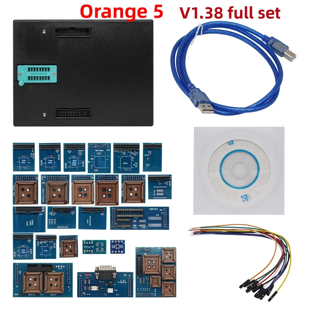 High Quality Orange5 v1.38 With Full Adapters ECU programmer Tool OEM Orange 5 Programmer Device V1.38 Hardware+Enhanced