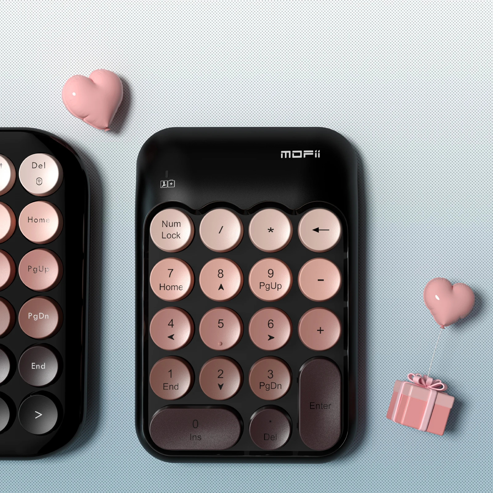 Verbeterd draadloos toetsenbord 2.4G numeriek toetsenblok - toetsenbord van volledige grootte met numeriek toetsenbord voor Windows Mac Linux