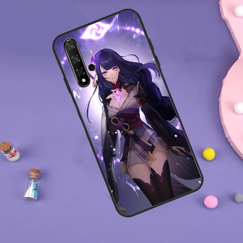 Genshin Impact Raiden Shogun Case For Huawei P30 P20 P40 Lite Nova 5T 11i 8i 3i 9 10 SE 11 Pro Y90 Y70 Y61 Y60 Y91 Cover image 2