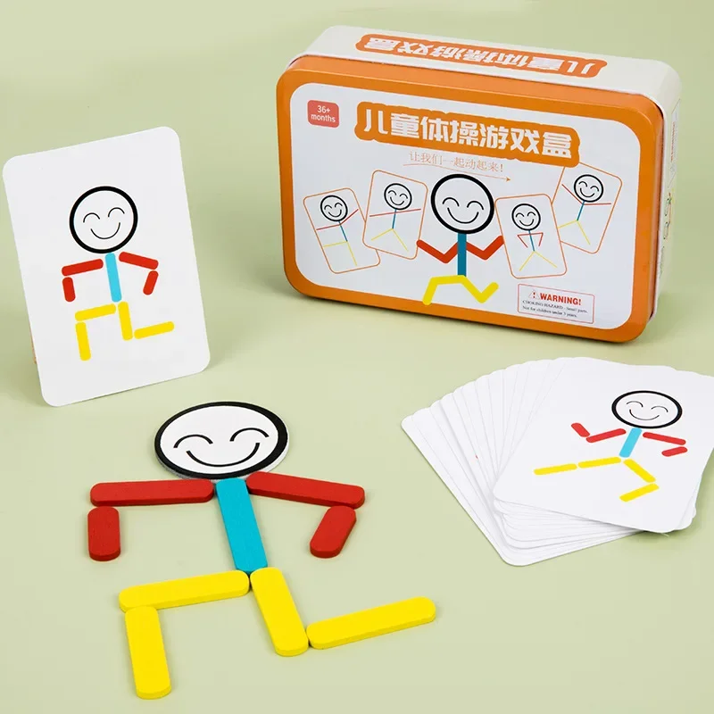 Rompecabezas Montessori DIY, juguetes deportivos, bloques de construcción, juego a juego, juego de pensamiento, entrenamiento lógico, juguetes educativos para niños, regalo