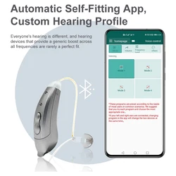 Bluetooth Digital Hearing Aids New Invisible BTE 10 Channel SF101 Mobile APP Program Adaptation Adjustment Audifonos Elderly