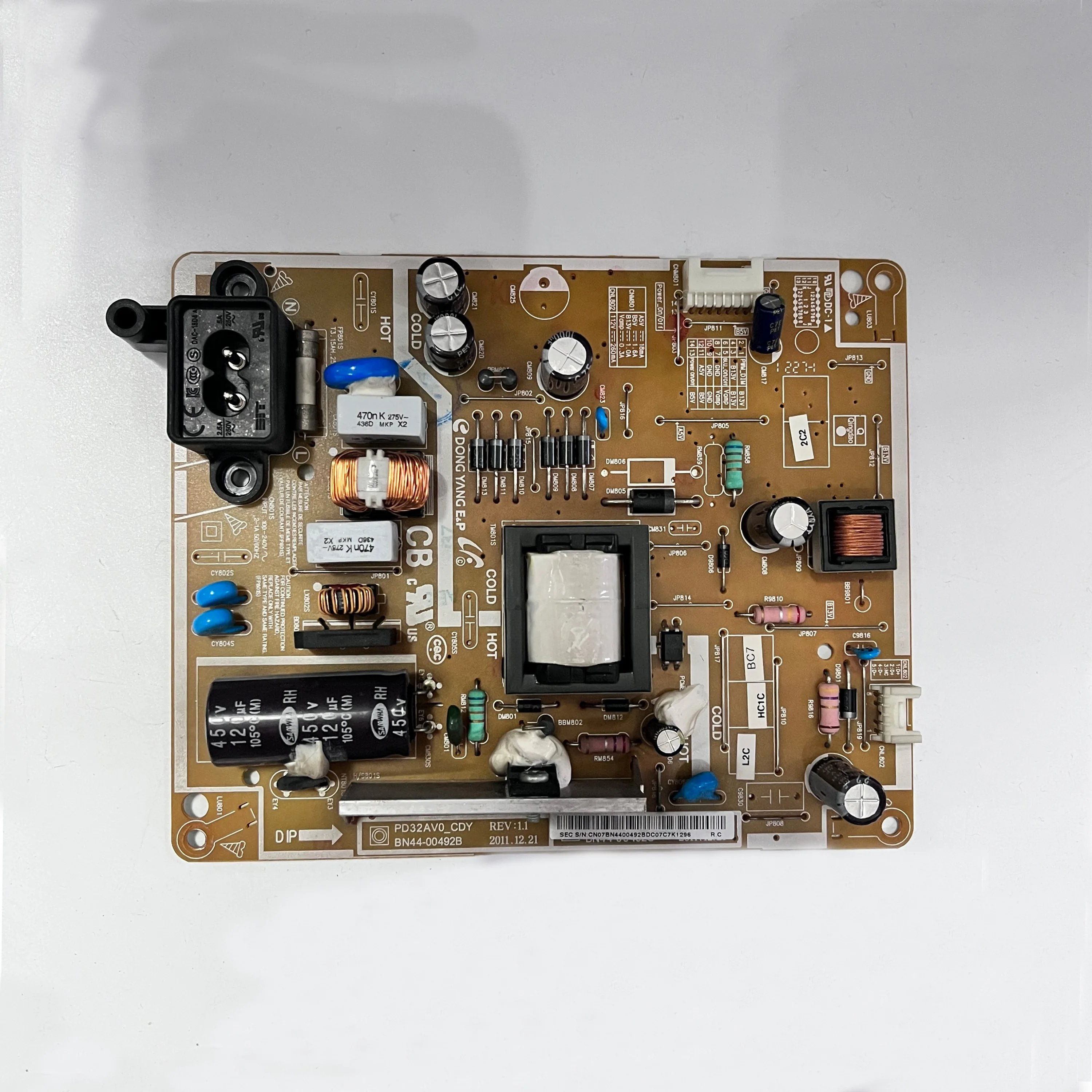 Genuine TV Power Supply Board PD32AV0_ CDY BN44-00492B = BN44-00492A = BN44-00492D Suitable For LCD TV UA32EH4080R UA32EH4000R