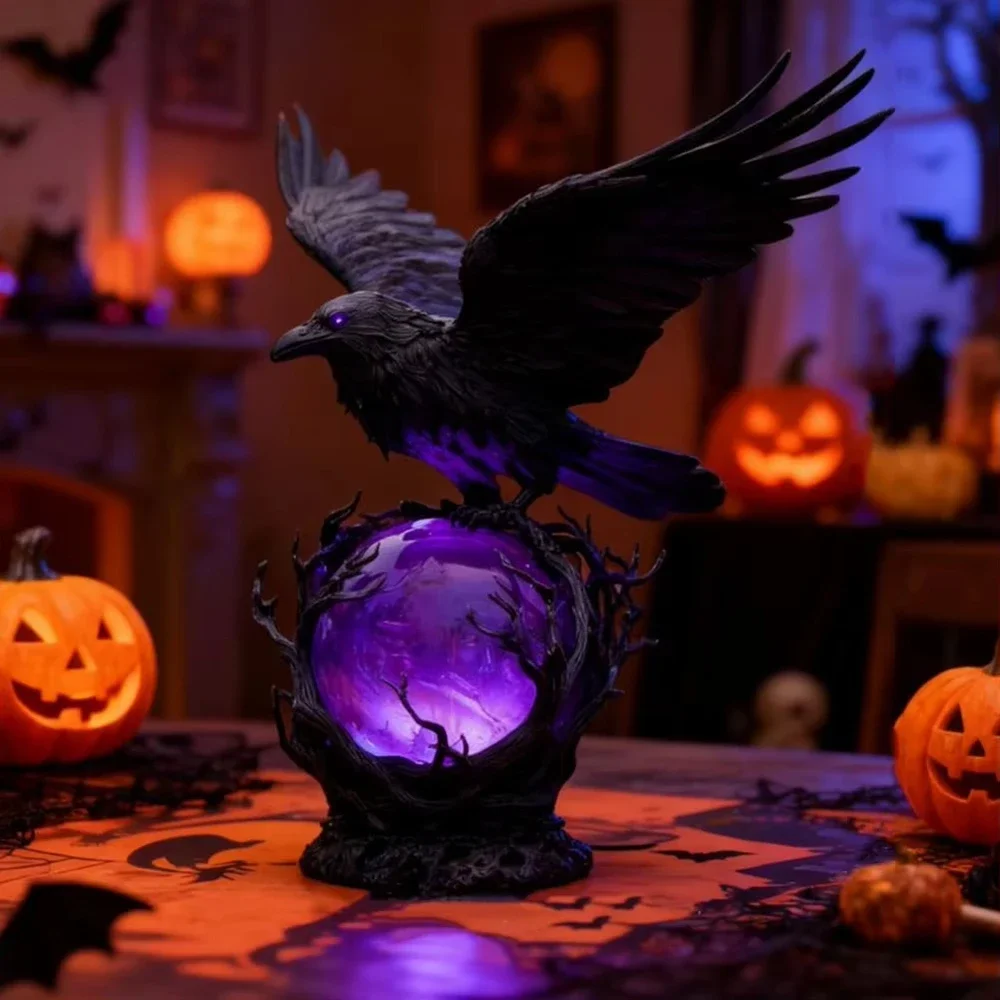 Eagle-Shaped Table Lamp Nordic-Style Artistic Decorative Lamp Personalized Resin Animal Lamp Bedroom And Study Night Light