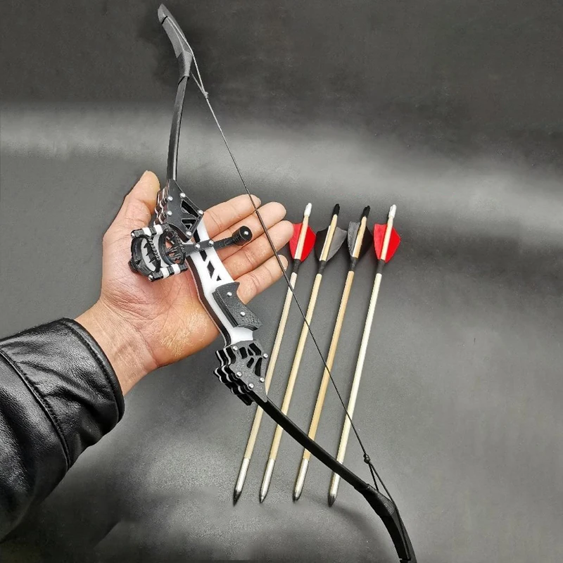 

18lbs Mini Archery Recurve Bow Double Aiming Bow Arrows Real Feather Arrow for Outdoor Hunting Shooting Boys Toy sports