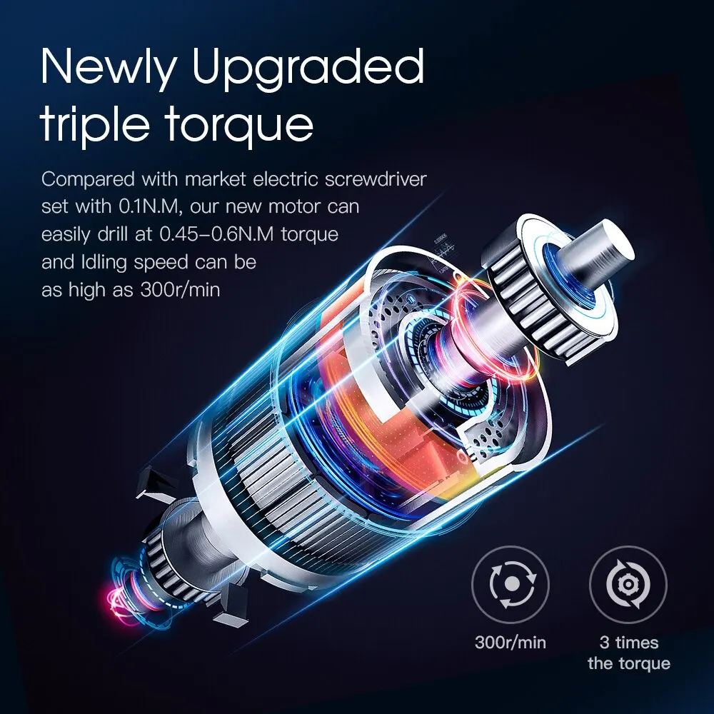 28 in 1 Electric Screwdriver Precision Set Power Tool Kit Rechargeable Cordless Wireless Bit for Xiaomi Mobile Cell Phone Repair