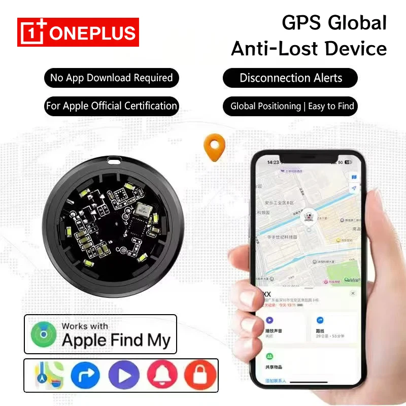 Oneplus GPS Global Anti‑Lost Device Tracker Smart Bluetooth Locator Pets Elderly Kids and Belongings Item Finder For IOS 2026