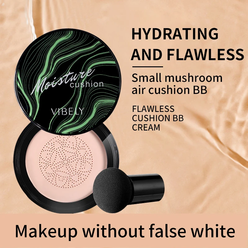 BB Cream Foundation Concealer Air Cushion Mushroom Head CC Whitening Makeup Cosmetics Waterproof Brighten Face Base Tone Make-up